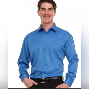 2,Geoffrey Beene Sateen Shirt in Lavender and  blue size Large